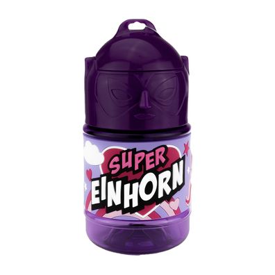 Wasserflasche f. Kinder mit Namen für Schule und Freizeit-BPA frei-Trinkflasche Einho
