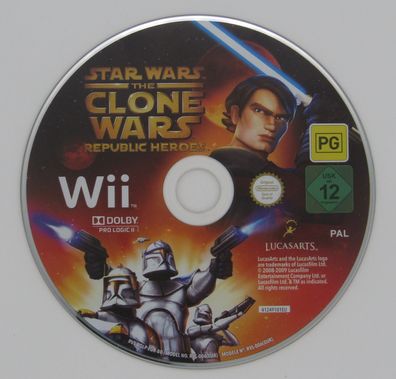 Star Wars The Clone Wars Republic Heroes Lucasarts Nintendo Wii Wii U - ...