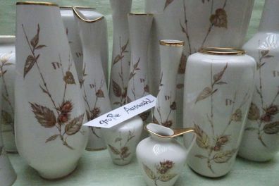alka Kunst Alboth & Kaiser Serie Haselnuß Vasen in großer Auswahl