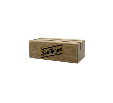 San Miguel 5er-Set 5x Tischaufsteller Kartenhalter Gastro aus Holz Maße: ca. 10