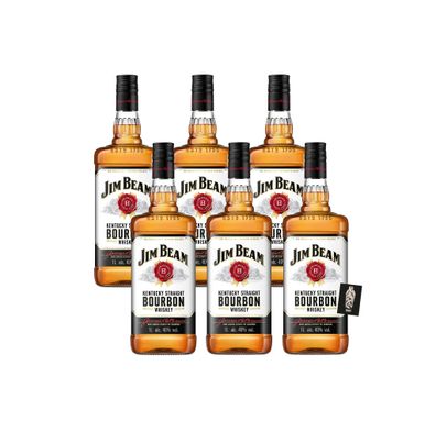Jim Beam Kentucky Staight Bourbon Whiskey 1L (40% vol.)- [Enthält Sulfite]