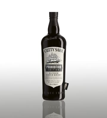 Cutty Sark Prohibition Edition blended scotch whisky distilled, blended & bottl