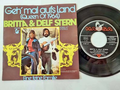Britta & Delf Stern -Geh' mal aufs Land 7'' Vinyl/ CV Neil Sedaka - Queen of 1964