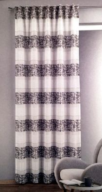 Demi Grau 135 * 245cm Übergardine Vorhang Seitenschal mit Gardinenband