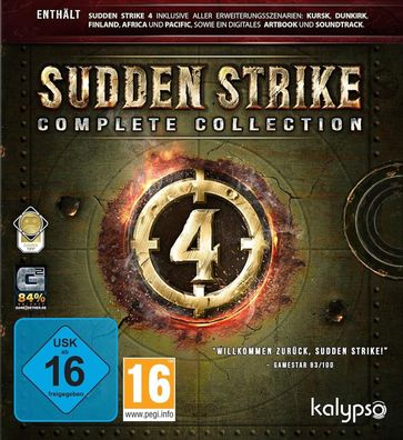 Sudden Strike 4 Complete Collection (PC 2017 Nur Steam Key Download Code) No DVD