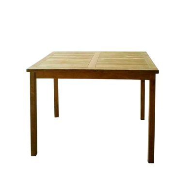 Luxus Premium Massivholz Teak Tisch Gartentisch Teaktisch Esstisch 70x90x75cm