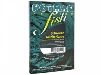 Petman fish Schwarze Mückenlarve Fischfutter tiefgekühlt 100 g (Inhalt Paket: 50 Stüc