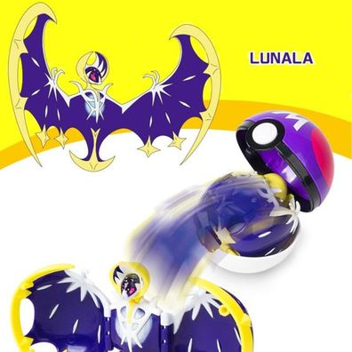 Lunala Pokeball Poké Balls Sammler Spielzeug Figur in Box Pokéball Pokemon Game