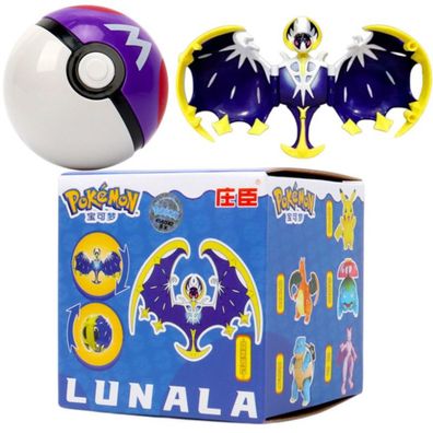 Lunala Pokéball Poké Balls Sammler Spielzeug Figur in Box Pokeball Pokemon Pokeballs