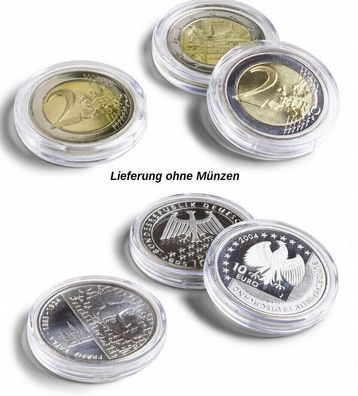 Leuchtturm Münzkapseln ULTRA 17 - 32,5 mm für Kursmünzen und 5 10 20 25 Euro