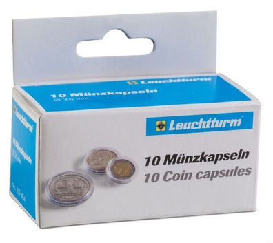 Leuchtturm Münzkapseln CAPS für Euro Kursmünzen und Deutschland 5 10 20 25 Euro
