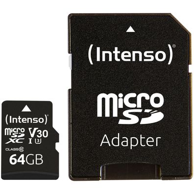 Intenso microSD 64GB UHS-I Prof CL10 - Intenso 3433490 - (PC Zubehoer / Speicher)