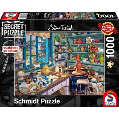 Steve Read: Secret Puzzles - Künstler-Atelier (1000 Teile) - Schmidt Spiele 59656 ...