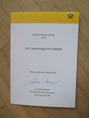 Deutsche Post Chef Dr. Tobias Meyer Autogramm & Sonderpostwertzeichen 2024!!!