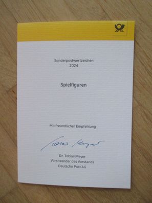 Deutsche Post Chef Dr. Tobias Meyer Autogramm & Sonderpostwertzeichen 2024!!