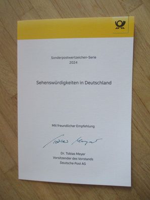 Deutsche Post Chef Dr. Tobias Meyer Autogramm & Sonderpostwertzeichen 2024!