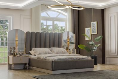 Exklusive Schlafzimmer Möbel Designer Doppelbett Moderne Nachttische