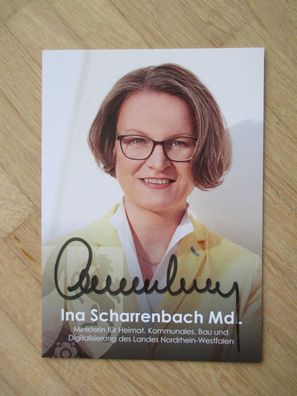 Nordrhein-Westfalen Ministerin CDU Ina Scharrenbach - handsigniertes Autogramm!!