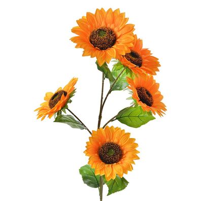 Clayre & Eef Kunstblume Sonnenblume 99 cm Gelb Kunststoff (Gr. 18x18x99 cm)