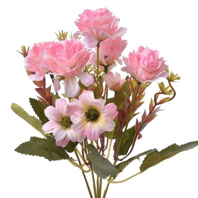 Clayre & Eef Kunstblume 29 cm Rosa Kunststoff (Gr. 29 cm)