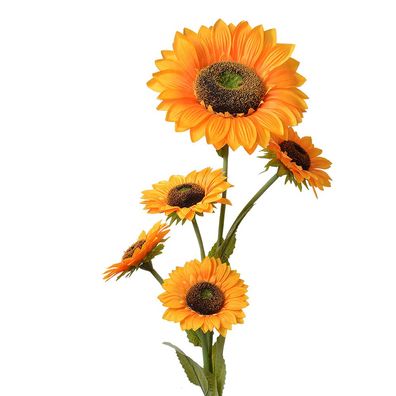 Clayre & Eef Kunstblume Sonnenblume 115 cm Gelb Kunststoff (Gr. 105 cm)