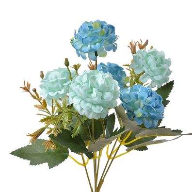 Clayre & Eef Kunstblume 28 cm Blau Kunststoff (Gr. 28 cm)