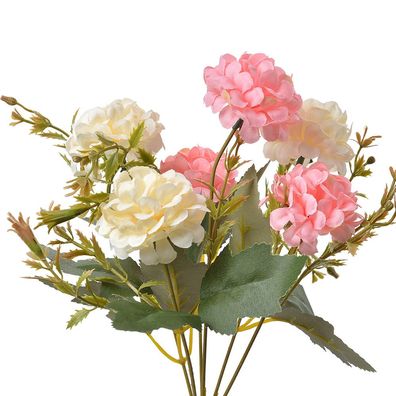 Clayre & Eef Kunstblume 28 cm Rosa Beige Kunststoff (Gr. 28 cm)
