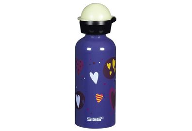 SIGG Trinkflasche Glow Heartballoons 0,4 Liter lila