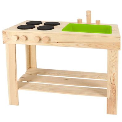 Esschert Design Spielzeugküche - Matschküche S 78 cm - Holz & Kunststoff