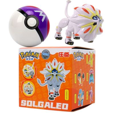 Solgaleo Pokéball Poké Balls Sammler Spielzeug Figur in Box Pokeball Pokemon Pokeball