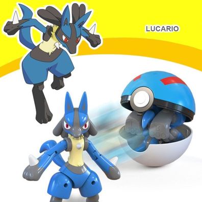 Lucario Pokeball Poké Balls Sammler Spielzeug Figur in Box Pokéball Pokemon Game