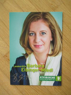 Österreich ÖVP Politikerin Barbara Eibinger-Miedl - handsigniertes Autogramm!!!