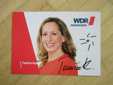 WDR Fernsehmoderatorin Tamina Kallert - handsigniertes Autogramm!!!