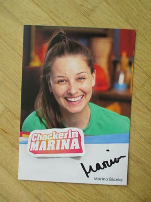 BR Checkerin Marina Blanke - handsigniertes Autogramm!!!