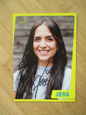 KiKa Fernsehmoderatorin Jess - handsigniertes Autogramm!!!