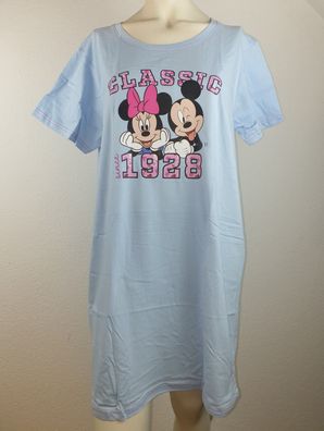 NEU Disney Damen Nachthemd Minnie Mickey Mouse Pyjama Schlafshirt Gr. M + L