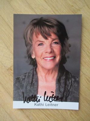 Schauspielerin Kathi Leitner - handsigniertes Autogramm!!!