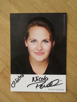 BR Schauspielerin Chiemgauer Volkstheater Nicola Pendelin - handsigniertes Autogramm!
