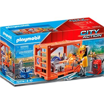 Playm. Containerfertigung 70774 - Playmobil 70774 - (Spielwaren / Playmobil / LEGO)
