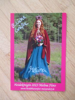 Heidekönigin 2023 Melina Floto - handsigniertes Autogramm!!!