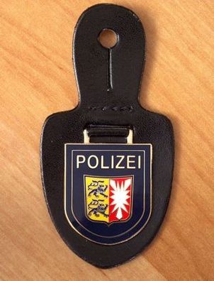 Polizei Verbandsabzeichen/ Dienststellenabzeichen/ SH Pol-Wappen BlauGold