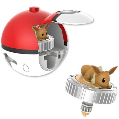 Evoli Pokéball Poké Balls Pokémon-Kampfspitze Figur Pokemon Spielzeug mit Drehung