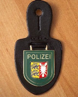 Polizei Verbandsabzeichen/ Dienststellenabzeichen/ SH Pol-Wappen Grüngold