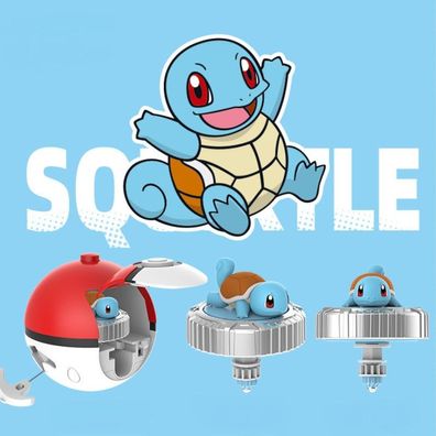 Poké Schiggy Pokéball Balls Pokémon-Kampfspitze Figur Pokemon Spielzeug mit Drehung
