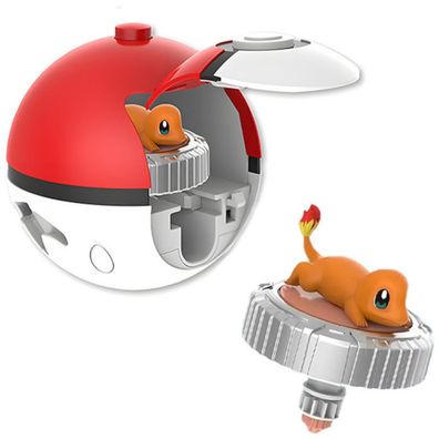 Glumanda Pokéball Poké Balls Pokémon-Kampfspitze Figur Pokemon Spielzeug mit Drehung