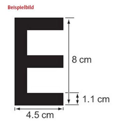Plastimo Buchstabe I, 8 cm, schwarz, RIB 59146