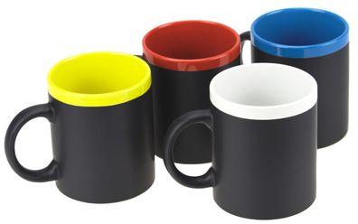 Keramik Memo Kaffee Tasse mit Kreide beschreibbar Kaffeebecher Kreidetafel