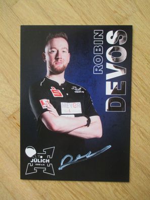 Tischtennis Bundesliga TTC Jülich Saison 23/24 Robin Devos - handsign. Autogramm!!