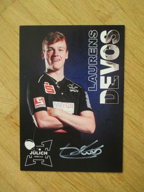 Tischtennis Bundesliga TTC Jülich Saison 23/24 Laurens Devos - handsign. Autogramm!!