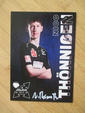 Tischtennis Bundesliga TTC Jülich Saison 23/24 Nico Thönnißen - handsign. Autogramm!